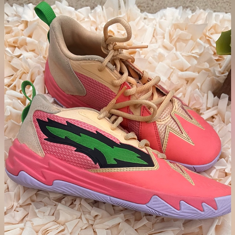 Scoot Zeros Georgia Peach Puma Kids Basketball Sneakers